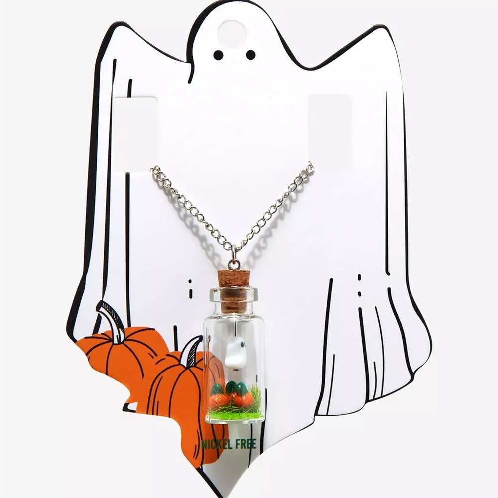 Ghost Jar Pendant‎ Necklace Hot Topic Halloween